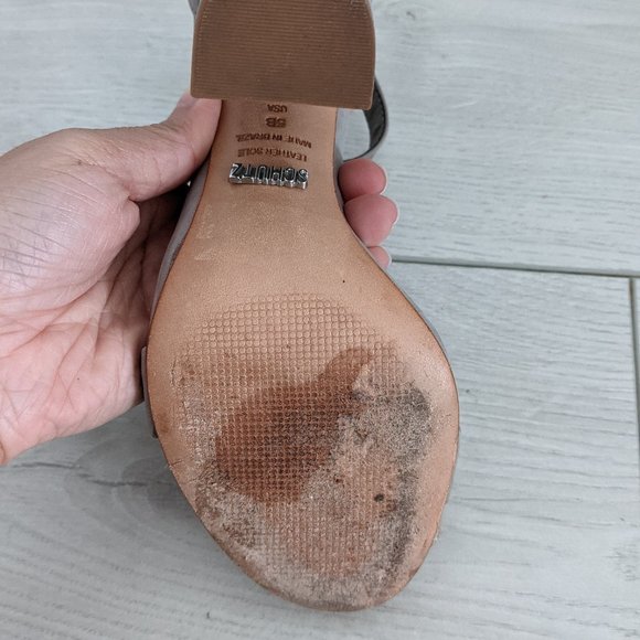 Schutz Suede Ankle Strap Heels - Picture 3 of 9